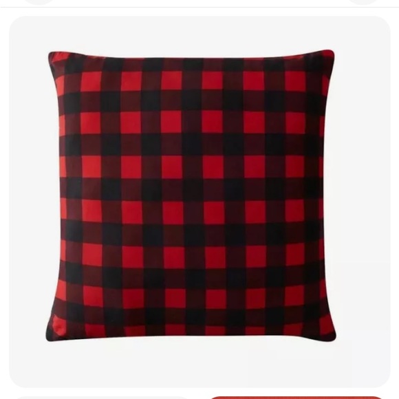Other - Morgan Home Birch Trails Plaid Reversible Decorative Euro Pillow 24” X 24”